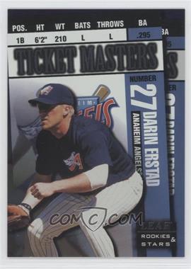 1998 Leaf Rookies & Stars - Ticket Masters #18 - Darin Erstad, Tim Salmon /2250