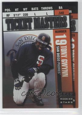 1998 Leaf Rookies & Stars - Ticket Masters #5 - Tony Gwynn, Ken Caminiti /2250