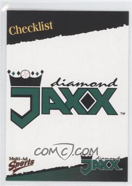 1998 Multi-Ad Sports West Tennessee Diamond Jaxx - [Base] #30 - West Tennesee Diamond Jaxx Team