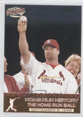 1998 Pacific Home Run History - QVC Exclusive [Base] #27 - Mark McGwire