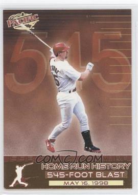 1998 Pacific Home Run History - QVC Exclusive [Base] #59 - Mark McGwire