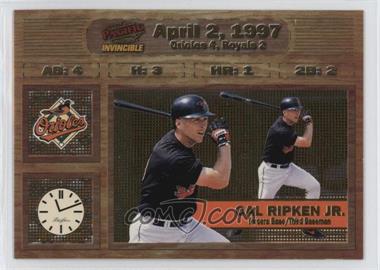 1998 Pacific Invincible - Moments in Time #2 - Cal Ripken Jr.