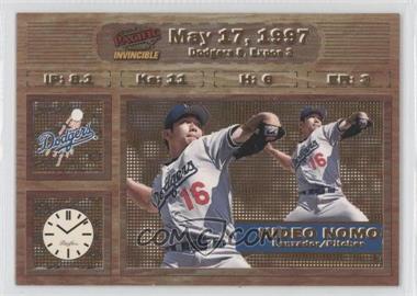 1998 Pacific Invincible - Moments in Time #9 - Hideo Nomo