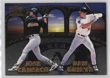 1998 Pacific Invincible - Team Checklists #20 - Jose Canseco, Ben Grieve, Jason Giambi, Matt Stairs