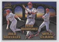 Juan Gonzalez, Ivan Rodriguez, John Wetteland, Rusty Greer, Will Clark