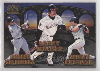 1998 Pacific Invincible - Team Checklists #9 - Andres Galarraga, Larry Walker, Vinny Castilla, Dante Bichette, Ellis Burks