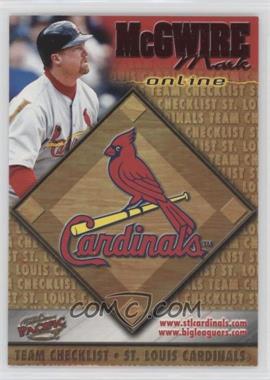 1998 Pacific Online - [Base] - Red #629 - Mark McGwire