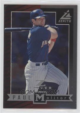 1998 Pinnacle Zenith - [Base] - Z Silver #35 - Paul Molitor