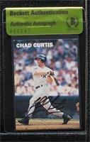 Chad Curtis [BAS Beckett Auth Sticker]