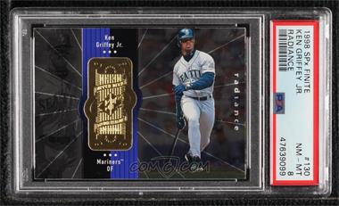 1998 SPx Finite - [Base] - Radiance #130 - Ken Griffey Jr. /4500 [PSA 8 NM‑MT]