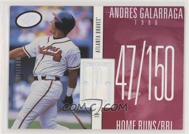 1998 SPx Finite - [Base] - Spectrum #227 - Andres Galarraga /1750