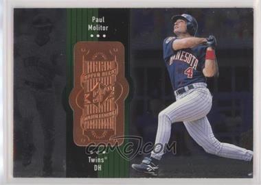 1998 SPx Finite - [Base] #95 - Paul Molitor /9000