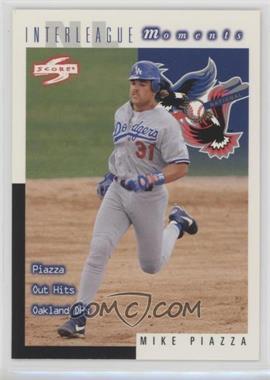 1998 Score - [Base] #259 - Interleague Moments - Mike Piazza