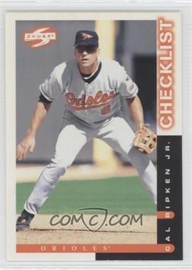 1998 Score - [Base] #268 - Checklist - Cal Ripken Jr.