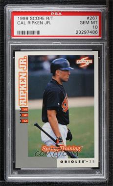 1998 Score Rookie Traded - [Base] #RT267 - Spring Training - Cal Ripken Jr. [PSA 10 GEM MT]