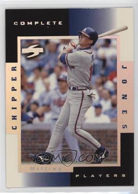 1998 Score Rookie Traded - Complete Players #9B - Chipper Jones