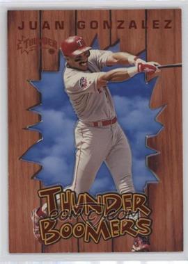 1998 Skybox Circa Thunder - Thunder Boomers #5 TB - Juan Gonzalez