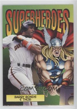 1998 Skybox Dugout Axcess - Superheroes #1 SH - Barry Bonds & Thor