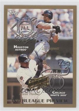 1998 Topps - [Base] - Inaugural Tampa Bay Devil Rays #480 - Interleague Preview - Frank Thomas, Jeff Bagwell