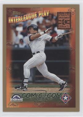 1998 Topps - [Base] - Minted in Cooperstown #274 - Interleague Play - Andres Galarraga