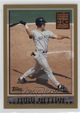 1998 Topps - [Base] - Minted in Cooperstown #323 - Todd Helton