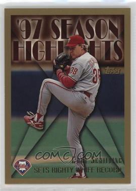 1998 Topps - [Base] #476 - Season Highlights - Curt Schilling