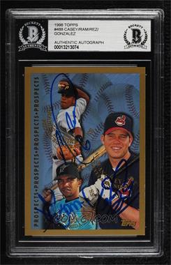 1998 Topps - [Base] #488 - Prospects - Aramis Ramirez, Alex Gonzalez, Sean Casey [BAS BGS Authentic]