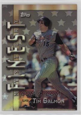 1998 Topps - Interleague Match-Ups Mystery Finest - Refractors #ILM16 - Tim Salmon, Mike Piazza, Jim Edmonds, Eric Karros