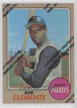 1998 Topps - Roberto Clemente Reprints - Finest Refractors #14 - Roberto Clemente (1968 Topps)