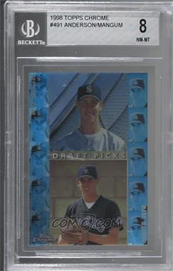 1998 Topps Chrome - [Base] #491 - Draft Picks - Ryan Anderson, Mark Mangum [BGS 8 NM‑MT]