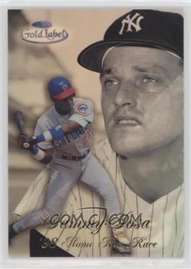 1998 Topps Gold Label - Home Run Race - Black Label #HR4 - Sammy Sosa, Roger Maris