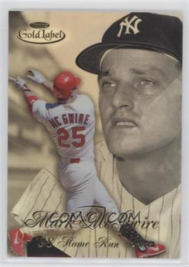 1998 Topps Gold Label - Home Run Race #HR2 - Mark McGwire, Roger Maris