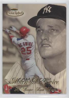 1998 Topps Gold Label - Home Run Race #HR2 - Mark McGwire, Roger Maris