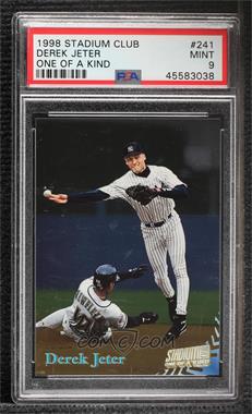 1998 Topps Stadium Club - [Base] - One of a Kind #241 - Derek Jeter /150 [PSA 9 MINT]