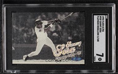 1998 Ultra - [Base] - Platinum Medallion Edition #95P - Sammy Sosa /100 [SGC 7 NM]