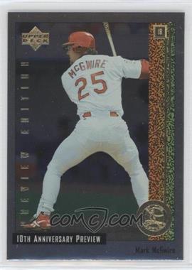 1998 Upper Deck - 10th Anniversary Preview - Retail #20 - Mark McGwire