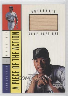 1998 Upper Deck - A Piece of the Action Authentic Game #GS.B - Gary Sheffield (Game-Used Bat)