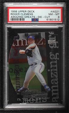 1998 Upper Deck - Amazing Greats - Die-Cut #AG21 - Roger Clemens /250 [PSA 8 NM‑MT]