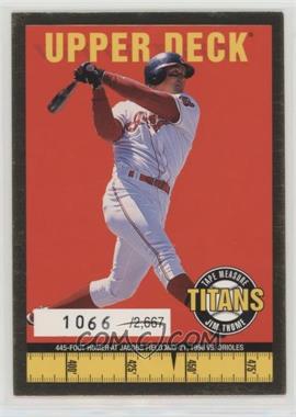 1998 Upper Deck - Tape Measure Titans - Gold #TITANS12 - Jim Thome /2667