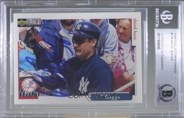 1998 Upper Deck Collector's Choice - [Base] #190 - Wade Boggs [BAS BGS Authentic]