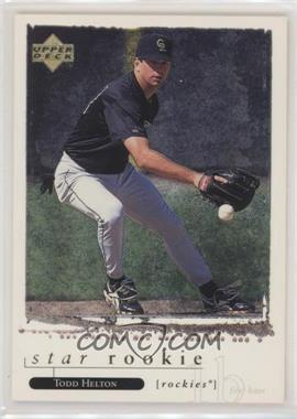 1998 Upper Deck Special F/X - [Base] #142 - Star Rookie - Todd Helton [EX to NM]