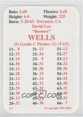 1999 APBA Baseball 1998 Season - [Base] #_DAWE.1 - David Wells