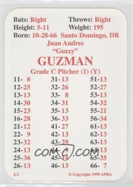 1999 APBA Baseball 1998 Season - [Base] #_JUGU - Juan Guzman