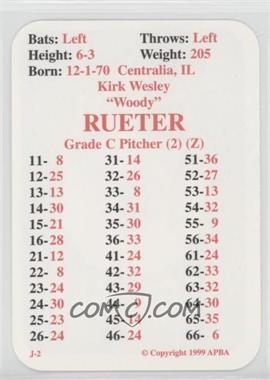 1999 APBA Baseball 1998 Season - [Base] #_KIRU - Kirk Rueter