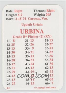 1999 APBA Baseball 1998 Season - [Base] #_UGUR - Ugueth Urbina