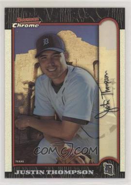 1999 Bowman Chrome - [Base] - International Refractor #289 - Justin Thompson /100