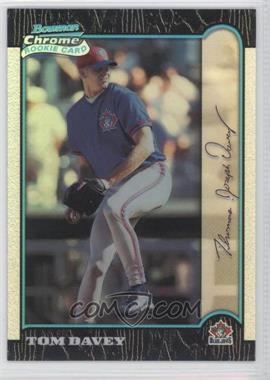 1999 Bowman Chrome - [Base] - Refractor #373 - Tom Davey