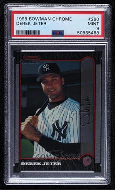 1999 Bowman Chrome - [Base] #290 - Derek Jeter [PSA 9 MINT]