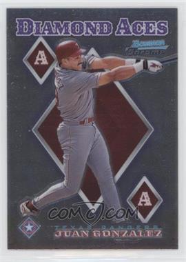 1999 Bowman Chrome - Diamond Aces #DA17 - Juan Gonzalez