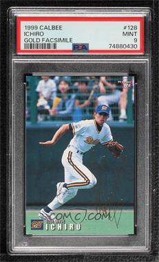 1999 Calbee - [Base] - Gold Signature #128 - Ichiro Suzuki [PSA 9 MINT]